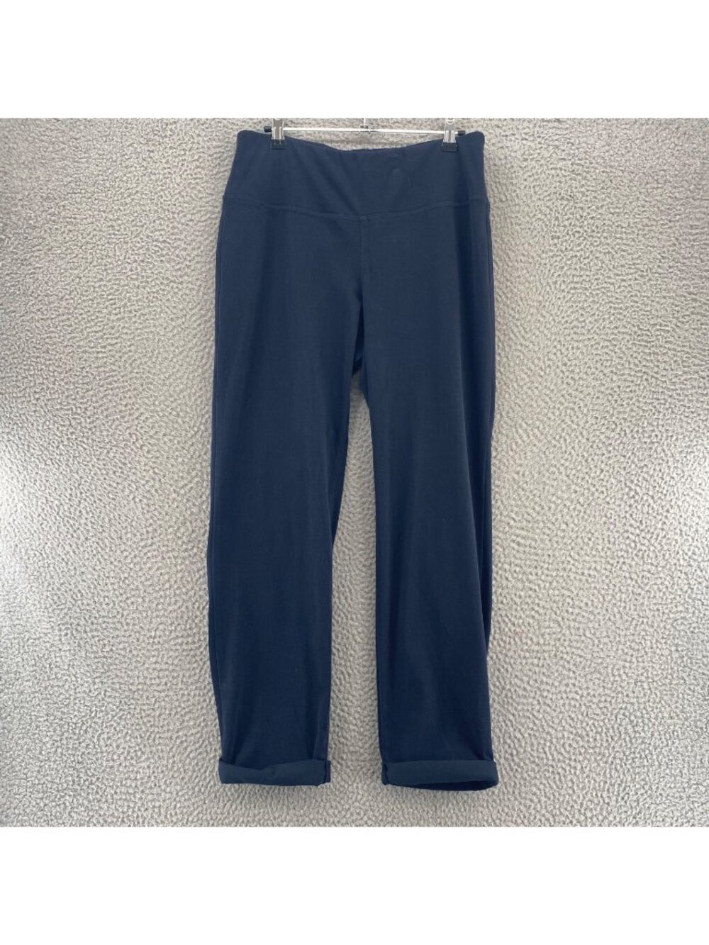 J Jill Pants Women Medium Navy Wearever Cropped Stretch Slimming Mid Rise Pocket
